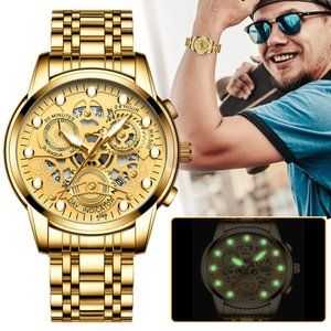 New Men's Watch Relojes De Hombre Waterproof Stainless Steel Luminous Classic US